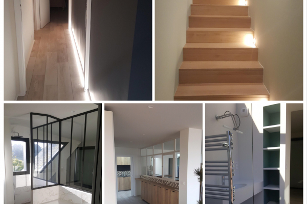 pikard , maison neuve baden, cloisons sèches, plâtrerie, plafond