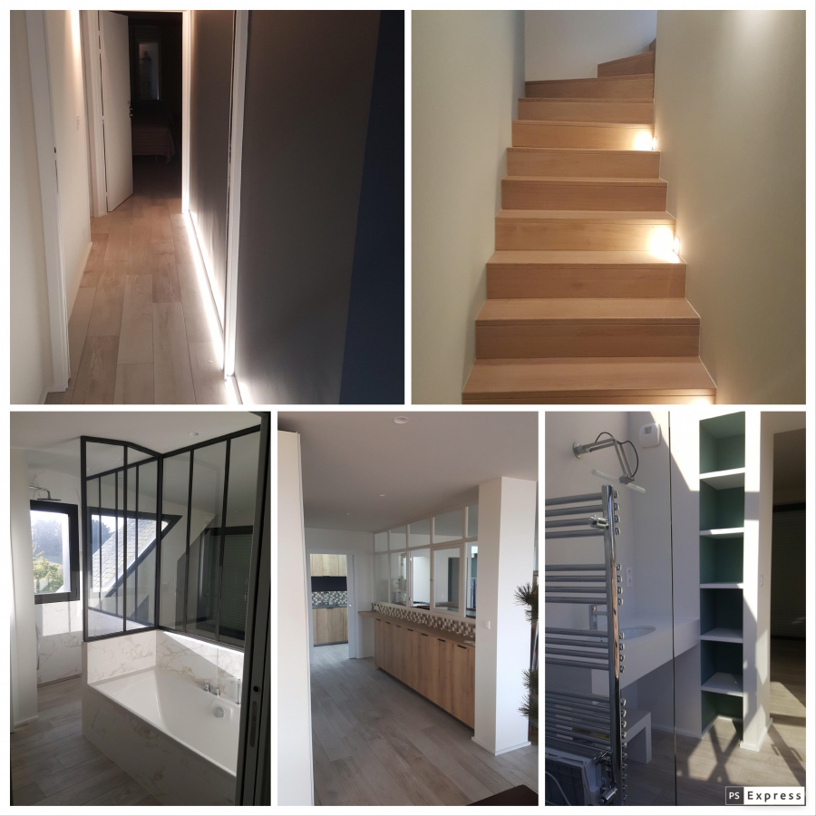 pikard , maison neuve baden, cloisons sèches, plâtrerie, plafond